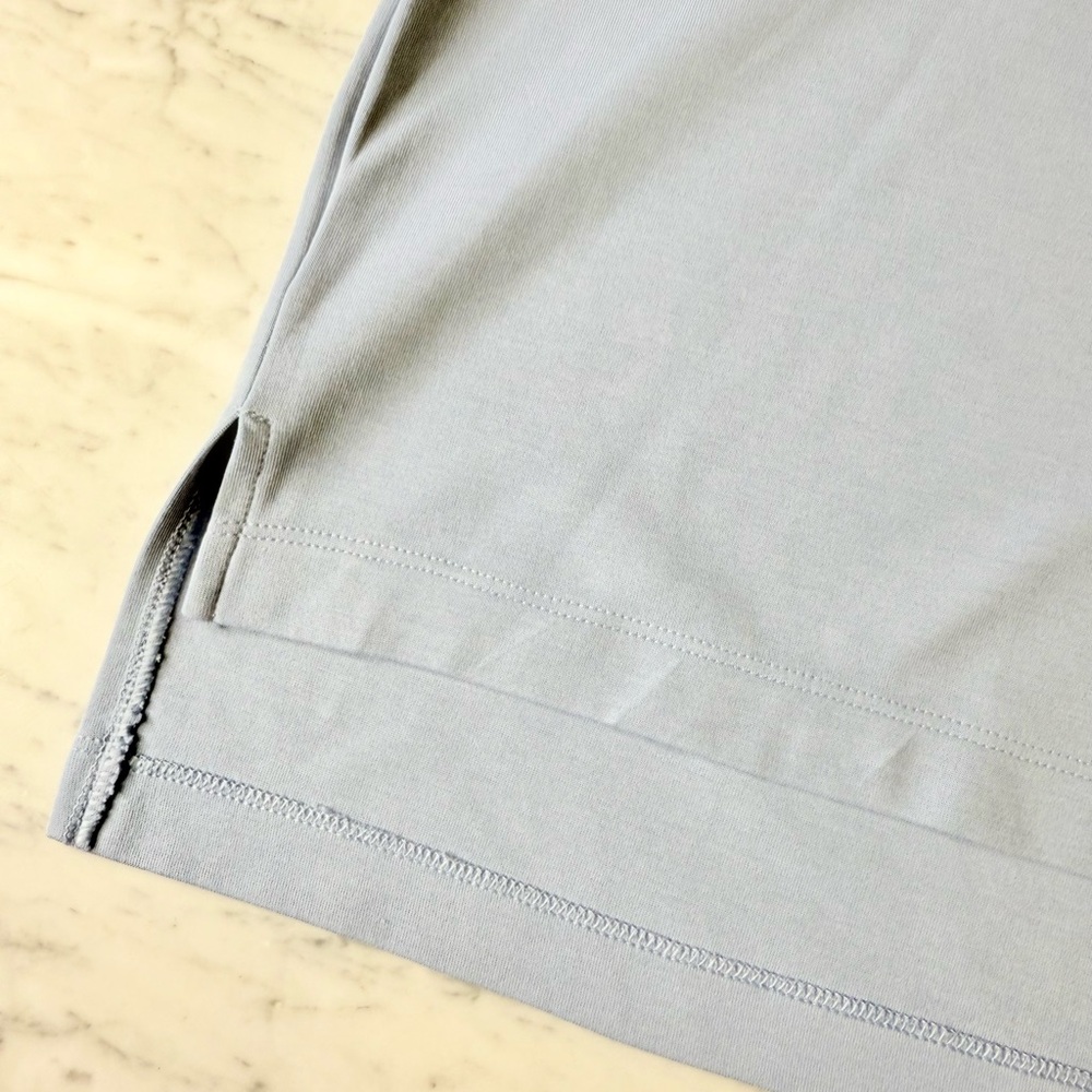 Athleta Harlow Hybrid Tee Blue Sz M - Picture 7 of 8